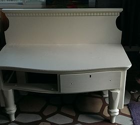 repurposed dresser headboard bench painted furniture, painted furniture