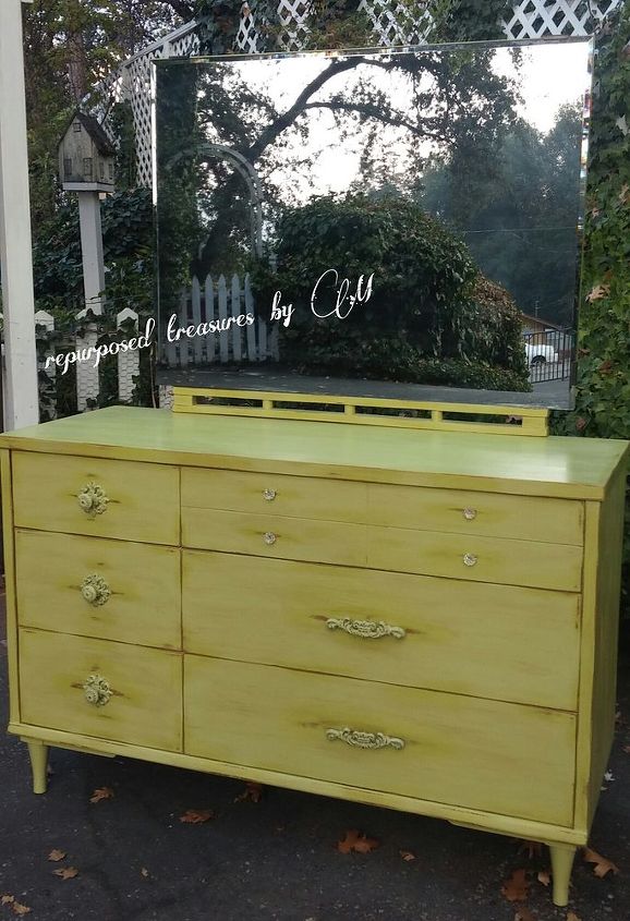 painted furniture dresser modern midcentury thrifted, painted furniture, a total beauty