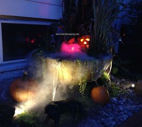 pumpkin face ideas fall decoration outdoor lighting, halloween decorations, landscape, seasonal holiday decor