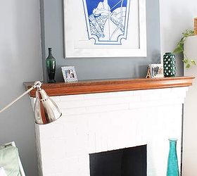 old house modern fireplace makeover, fireplaces mantels, home improvement, living room ideas, painting