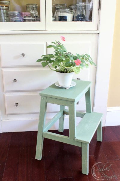 ikea hack creating a vintage stool, bedroom ideas, how to, kitchen cabinets, painting