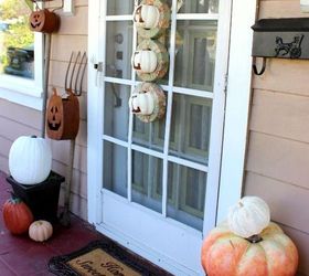 fall front porches rustic outdoor decorations, diy, halloween decorations, home decor, porches, seasonal holiday decor