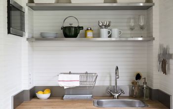 Garage Turned Guest Cottage With Budget Ikea Kitchenette