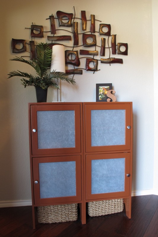 foyer storage cabinet transformation makeover, foyer, painted furniture