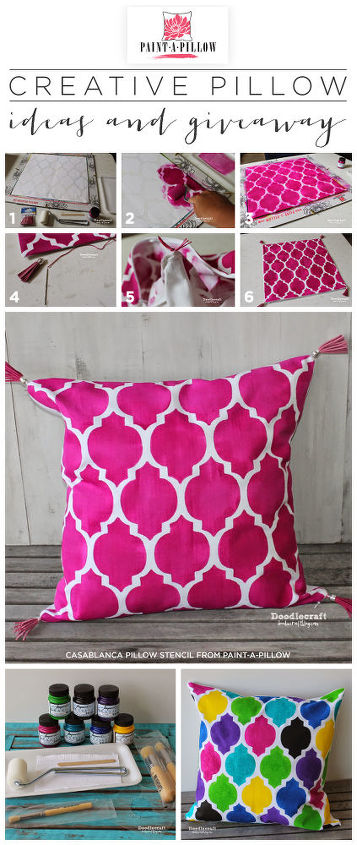 stenciling pillow ideas paint a pillow, crafts, home decor, painting