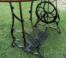 repurposed treadle sewing machine dining table, diy, repurposing upcycling, rustic furniture, woodworking projects