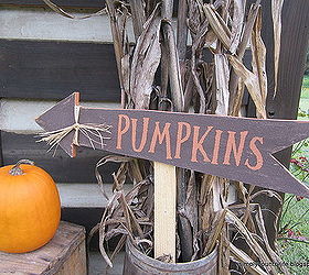 crafts fall yard signs scrap lumber, crafts, seasonal holiday decor