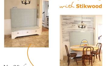 Añadir tablones de madera de pelar y pegar a su pared para un aspecto totalmente nuevo.