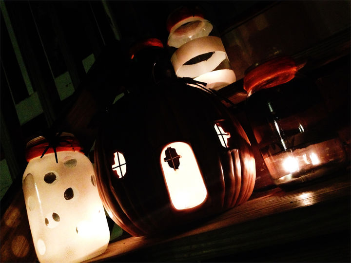 halloween decorations mason jar luminaries, crafts, halloween decorations, mason jars, seasonal holiday decor