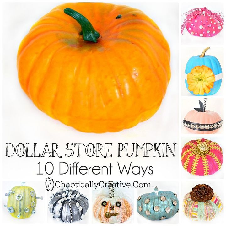 mini dollar store pumpkin 10 maneiras fceis