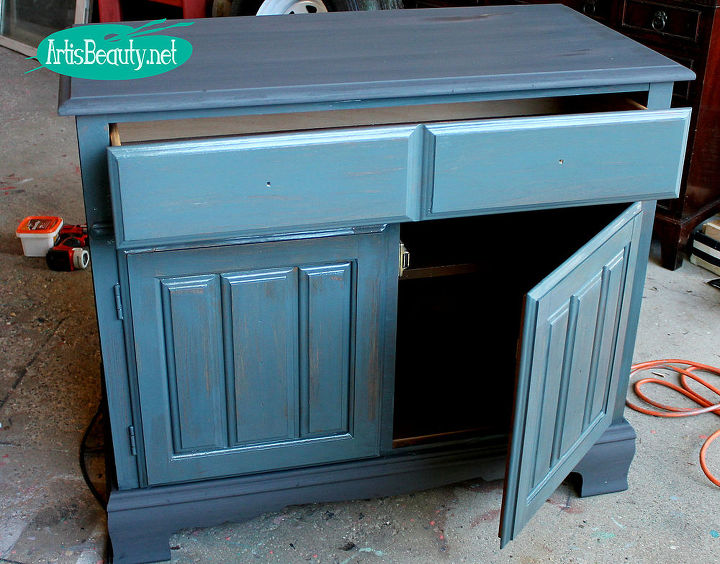 painted furniture buffet bar makeover, painted furniture
