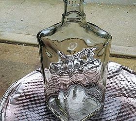 lamp glass bottle upcycle, lighting, repurposing upcycling