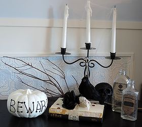 halloween decorations upcycled finds, halloween decorations, repurposing upcycling, seasonal holiday decor