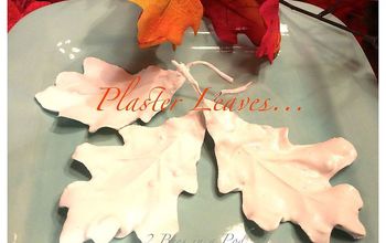  Como fazer folhas de outono de gesso com folhas de tecido
