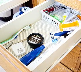 organizing bathroom drawer silverwear tray repurpose, bathroom ideas, organizing