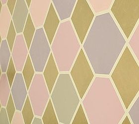 painted hexagon feature wall pastel, bedroom ideas, diy, paint colors, painting, wall decor