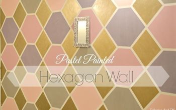 Pastel Painted Hexagon Feature Wall