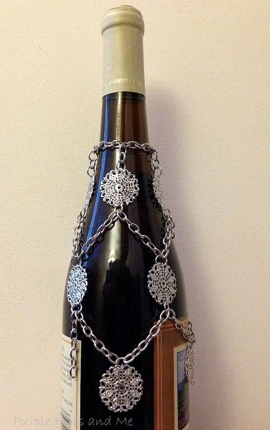 cadenas decorativas para botellas de vino