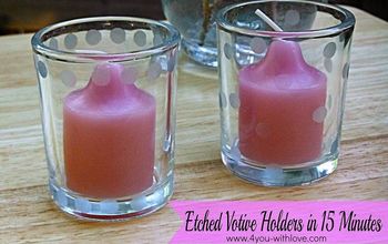 Etched Votive Holders in 15 Minutes (Tutorial)
