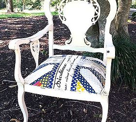 painted furniture reupholstered antique armchair facelift, painted furniture, reupholster