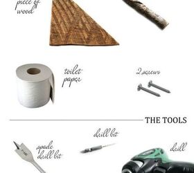 toilet paper holder wood branch rustic, bathroom ideas, diy, how to, repurposing upcycling, woodworking projects