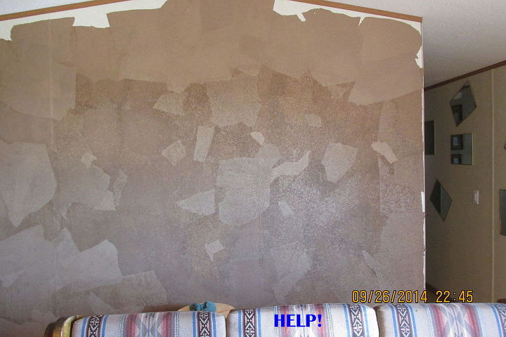 ayuda con el suelo pared de papel marrn