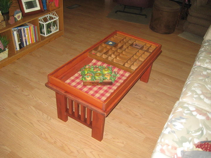 mesa de centro shadow box