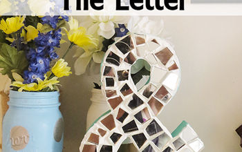 DIY Mosaic Tile Letter