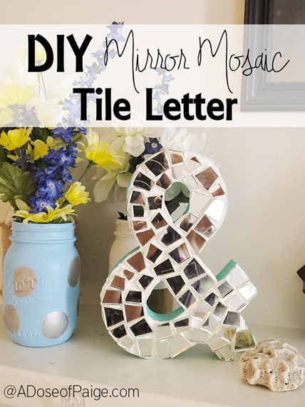 crafts mosaic tile letter, crafts, home decor, tiling