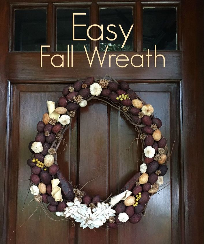 easy fall wreath, crafts, seasonal holiday decor, wreaths