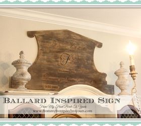 wall decor sign plywood ballard inspired, crafts, dining room ideas, diy, home decor, woodworking projects