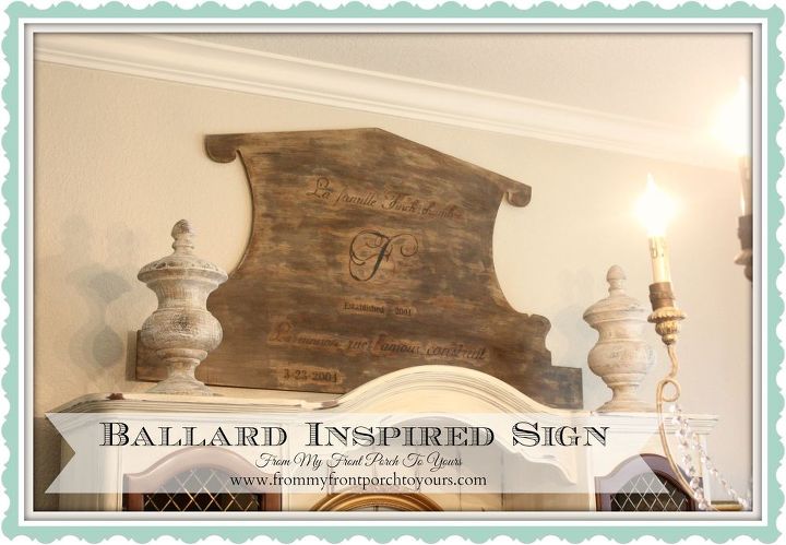 wall decor sign plywood ballard inspired, crafts, dining room ideas, diy, home decor, woodworking projects