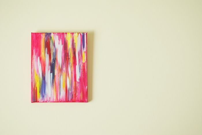 abstract painting tutorial, home decor, wall decor