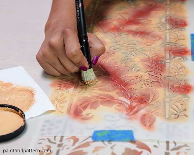 Thanksgiving Harvest Tablecloth Stencil Hometalk