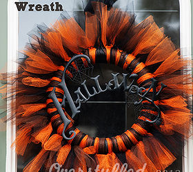 tulle halloween decorations wreath easy, crafts, halloween decorations, seasonal holiday decor, wreaths