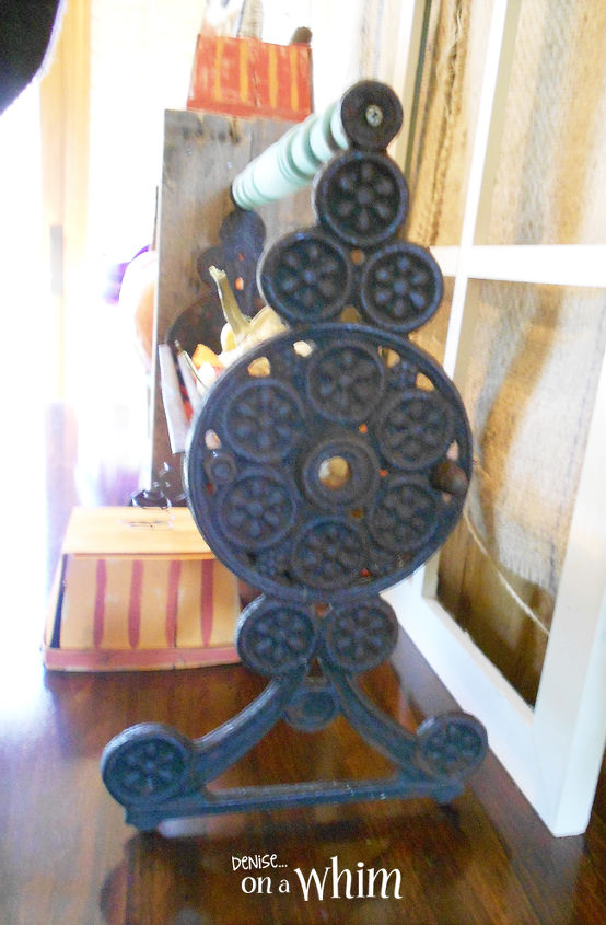 antique fireplace log roller centerpiece, repurposing upcycling, seasonal holiday decor