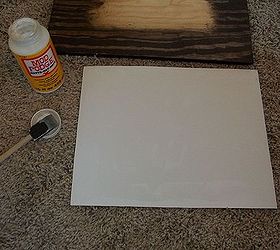 how to mod podge a photo onto wood, crafts, decoupage, how to