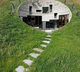 home decor hillside built in unusual