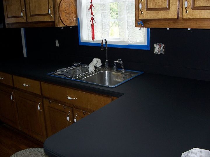 painting kitchen counters giani granite, countertops, kitchen design, painting