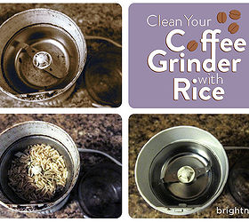 quick tip clean your coffee grinder with rice, appliances, cleaning tips