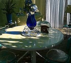 patio makeover, outdoor furniture, painted furniture, patio