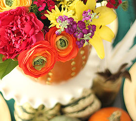 diy faux pumpkin embellished vase, crafts, flowers, halloween decorations, home decor, repurposing upcycling, seasonal holiday decor