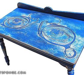 custom eyeglass artwork carved table, painted furniture