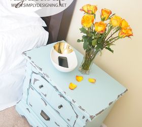 chippy paint nightstands, home decor, painted furniture
