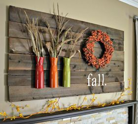 my fall mantle 2014, diy, fireplaces mantels, seasonal holiday decor, wall decor
