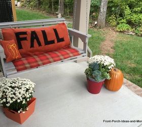 easy lettered fall burlap cushion, crafts, diy, seasonal holiday decor, reupholster