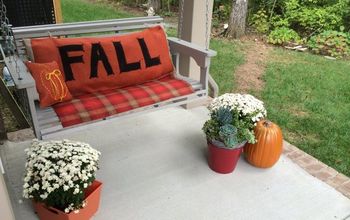  Almofada de serapilheira de outono fácil com letras