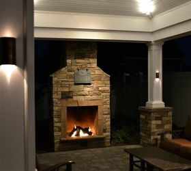 outdoor fire designs we ve come a long way baby or maybe not, outdoor living, Custom Outdoor Fireplace