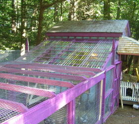 chicken coop pump house designer upcycle, homesteading, outdoor living, pets animals, Porch Sheltered Area and Run Complete