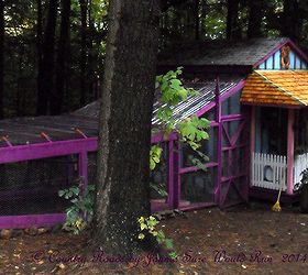 chicken coop pump house designer upcycle, homesteading, outdoor living, pets animals, Full view of coop and run area